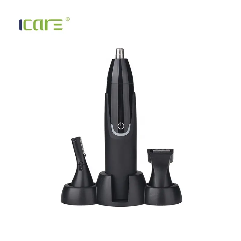 ICARE eyebrows shaver and Custom Stainless Steel trimmer Rechargeable 3 in 1 with hair nose trimmer