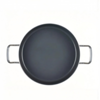 Sartén Profunda Antiadherente Ecológica de Acero Inoxidable de 28 cm con Tapa