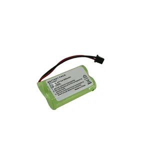 2.4V AA无绳电话电池NiMH 600毫安时，适用于BT-1007 BT-105 BT-904 DCX150 EXP370 B730 CPH-479B GE-TL26602更换电池