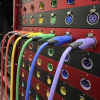 Panel de Conexiones de Audio de 16 Canales para Montaje en Rack 1U, Cable Snake XLR Hembra a TRS de 6.35mm 1/4'', Panel de Conexiones de Estudio con Código de Color
