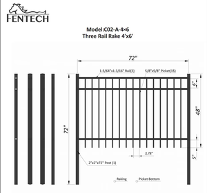 Nhà Sản Xuất Của Trang Trí Nhôm Hợp Kim Dây Rãnh Bài Slat Hàng Rào Tấm Cho Nông Thôn Và Sân Hàng Rào - Product Image 2