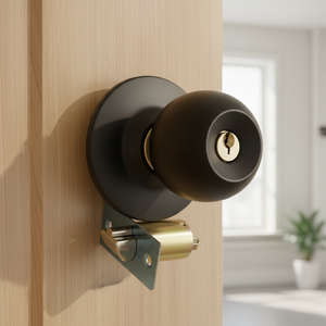 Cerradura Esférica de Botón Antirrobo Modelo 587 Personalizada OEM y ODM para Inmobiliarias, Cerradura Cilíndrica de Privacidad - Product Image 1