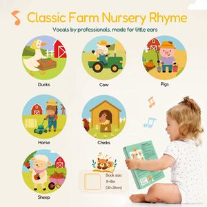 Libro Musical <span class=keywords><strong>de</strong></span> Cartón con Sonidos <span class=keywords><strong>de</strong></span> la Granja <span class=keywords><strong>de</strong></span> Macdonald, Libro Infantil Recargable con <span class=keywords><strong>6</strong></span> Canciones <span class=keywords><strong>de</strong></span> la Granja - Product Image 5