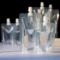 En stock – Pochettes souples recyclables avec bec verseur pour boissons (jus, sodas) – 200 ml, 300 ml, 500 ml – Emballage plastique refermable