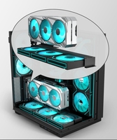 Étui pour Pc Atx Gaming Cases Branco MATX Mid Tower Gamer Case Micro Desk Involucro De Vidro Temperado Boîtier d'armoire d'ordinateur