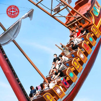 Manège Pirate Viking pour Enfants, Attraction de Grande Capacité pour Parcs à Thème et Fêtes Foraines, Équipement de Jeu Extérieur
