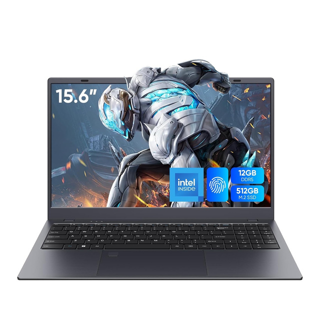 15.6 Inch Gaming Laptop 2025 N95 Quad-Core up to 3.4GHz 16GB DDR4 512GB SSD FHD 1920 * 1080 Fingerprint Unlock Laptops Computer