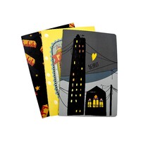 Juego de Cuadernos Promocionales Ecológicos Multicolor con Impresión UV, Encuadernación Cosida, Páginas Interiores Personalizadas para Escuelas y Capacitación, Venta al Por Mayor