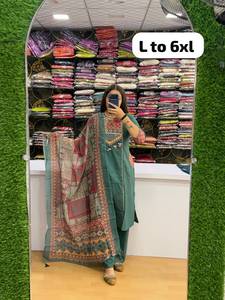 Conjunto largo de 2 piezas bohemio verde para mujer con bordado a mano, patrón geométrico, corte holgado, tallas L a 6XL - Product Image 2