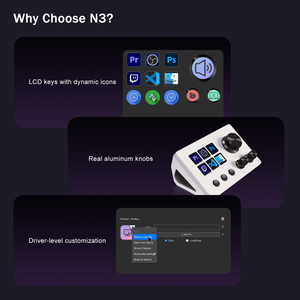 Bán Hot N3 dòng boong | 6 LCD phím + 3 knobs, công cụ tốt nhất cho chỉnh sửa video & <span class=keywords><strong>live</strong></span> streaming - Product Image 4