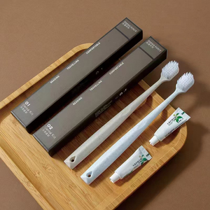 <span class=keywords><strong>Kit</strong></span> de toilette d'hôtel de luxe biodégradable en paille de blé personnalisé, ensemble d'articles de toilette jetables pour hôtel 5 étoiles, certifié écologique personnalisé - Product Image 2