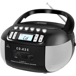 Nhà Cassette <span class=keywords><strong>Player</strong></span> Stereo Boombox loa với Mega Bass Loa phản xạ với LCD hiển thị CD máy nghe nhạc - Product Image 1