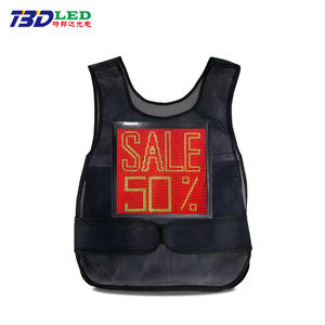 Gilet <span class=keywords><strong>LED</strong></span> couleur imperméable et écran de sac à dos pour publicité intérieure portable avec affichage de texte défilant pour l'exécution de messages - Product Image 4