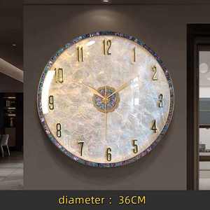 นาฬิกาแขวนผนังเหล็กโบราณสไตล์หรูหรา หน้าปัดเดียว เข็มหนา แผ่นหนา ระบบควอตซ์ สำหรับห้องนั่งเล่น - Product Image 4