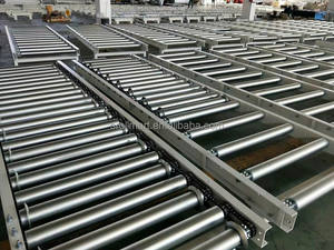 Convoyeur à tambour télescopique non motorisé à vitesse réglable avec bande en acier inoxydable et en nylon pour le chargement et le déchargement de conteneurs - Product Image 3