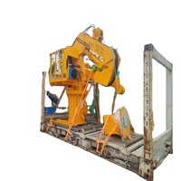 Grue à flèche hydraulique pliante montée sur pont marin pour applications offshore