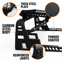 Barra Antivuelco OEM de Acero al Carbono de Alta Resistencia para Camioneta con Canasta de Techo, Portaequipajes y Soporte para Luz LED para Nissan Navara NP300