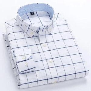 Nuevas camisas casuales Oxford para hombres, <span class=keywords><strong>camisa</strong></span> de <span class=keywords><strong>manga</strong></span> <span class=keywords><strong>larga</strong></span> de algodón 100% para hombres, venta al por mayor, <span class=keywords><strong>camisa</strong></span> de flores <span class=keywords><strong>a</strong></span> rayas <span class=keywords><strong>a</strong></span> <span class=keywords><strong>cuadros</strong></span> para hombres - Product Image 2