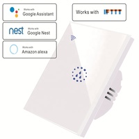 Interrupteur tactile intelligent pour chauffe-eau, w, prise ue, UK, 20A, Wifi, contrôle de chaudière, climatiseur, Compatible avec Alexa Google Home, vente en gros
