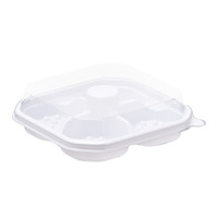 Boîte d'emballage transparente en PET pour pâtisserie chinoise, gâteau aux quatre céréales, fleur de jujube, gâteau de lune doré, boîte jetable pour pâtisseries occidentales