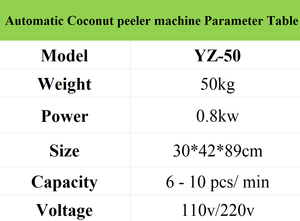 Machine automatique à peler/couper les noix de coco en acier inoxydable 304, 220V, pour restaurants, fermes, magasins d'alimentation - Product Image 6