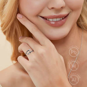 Anello Regolabile Ispirazionale Merryshine HOPE in Argento Sterling 925, Gioiello Cristiano con Croce '<span class=keywords><strong>Fede</strong></span> Sopra la Paura', Regalo Motivazionale - Product Image 4