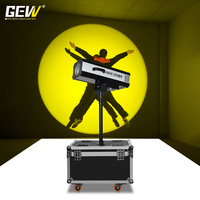 Projecteur LED de suivi à zoom manuel DMX 150W haute luminosité avec support et flight case pour scène et mariage