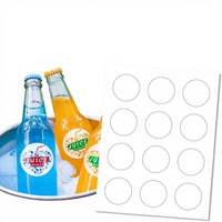 Étiquettes autocollantes circulaires brillantes imperméables en vinyle imprimables de 2 pouces pour imprimantes jet d'encre et laser, 240 étiquettes circulaires pour logo de marque et bouteilles