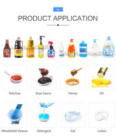 Remplisseuse automatique à 4 têtes avec suivi de type synchrone non-stop pour shampoing, détergent, sauce 50ml-5L
