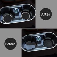 Bling Car Cup Untersetzer Anti-Rutsch-Silikon Runde Auto Interieur Car Cup Mat Universal Fahrzeug Interieur Zubehör für Frauen Mädchen