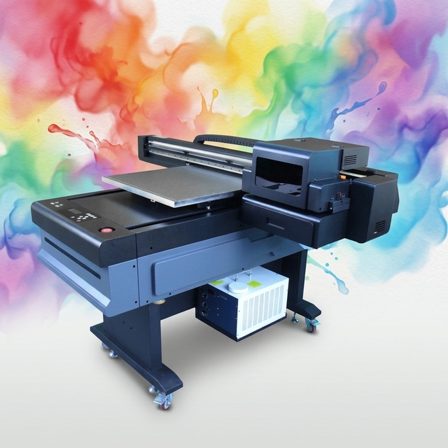 LED UV Printer Flatbed Digital Printing Machine CMYK White Varnish Inkjet Printer for Ceramic Tile Canvas and Leather Printing