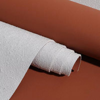 Pour housse de siège de voiture tissu cuir synthétique bon résistant à l'abrasion microfibre PU en relief 1.2MM sténopé Grain couleur Pure
