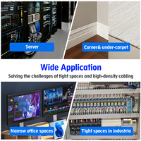 Câble Ethernet CAT6 32AWG RJ45 ultra flexible SFTP FTP UTP pour connexion de périphériques sur courte distance dans les espaces restreints
