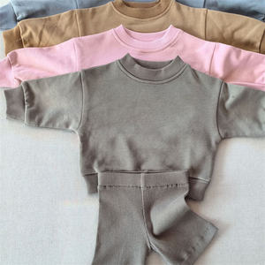 Faible MOQ, fabrication sur mesure, tissu en molleton français 100% coton, vêtements pour bébés garçons et filles, sweat-shirt, short de survêtement, ensemble de vêtements pour tout-petits - Product Image 3