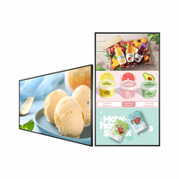 Máquina Táctil Publicitaria de Animación Ultra HD de 65 Pulgadas y Alto Brillo, con Borde Ultrafino, Android/Windows, para Centros Comerciales y Comercios Minoristas