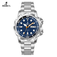 Montre de plongée 20BAR personnalisée avec mouvement de plongée NH36 automatique, 20ATM, acier inoxydable de haute qualité, montre de plongée 007 de luxe pour hommes