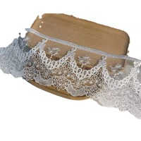 Nylon nouvelle fantaisie Lingerie Stretch LaceTrimmings dentelle garniture lacets élastiques tissus pour femmes doux Stretch dentelle 13.5cm