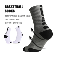 Chaussettes de Sport Personnalisées Professionnelles de Basketball, Rembourrées, Mi-Mollet, pour Jeunes et Adultes