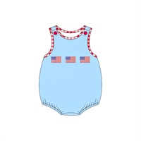 Nouvelle Collection 2026 : Tenues Smocked pour Enfants – Ensembles Boutique Filles Bébés et Tout-Petits pour le 4 Juillet avec Manches Bouffantes Festonnées