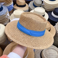 ALTA CALIDAD Nueva colección Mujeres Droppshiping Comprar Flat Brim Youth Branded Unisex Summer Trending Sombrero de paja