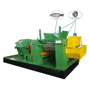 Small cracker mill machinery to make rubber crumbs from tires