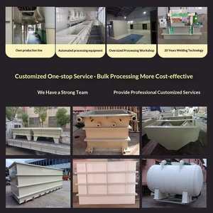 Serbatoi d'acqua in PP, lavorazione personalizzata, serbatoi per decapaggio acido in PPH, PVC, PE, serbatoi per galvanizzazione, torri di spruzzatura, resistenti alla corrosione acido-alcalina - Product Image 3