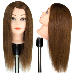 Factory Outlet 40% cabeza de muñeca de entrenamiento de cabello humano para peluquero y cosmetalogistas corte de cabello y cabeza de maniquí femenino trenzado - Product Image 1