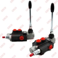 FLYBY 1 Joystick Valve à bobine hydraulique P40 P80 P120 Valve manuelle à commande directionnelle hydraulique pour tracteur chargeur