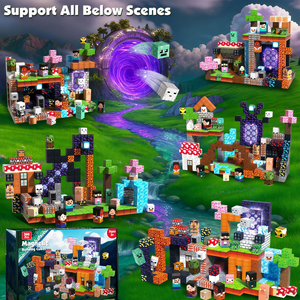 Juego de Bloques de Construcción de 300 Piezas en Oferta, Cubo Cuadrado DIY, Nuevo Modelo de Aventura Pixel, Rompecabezas de Cubos Creativos, Juguetes Educativos para Niños - Product Image 3