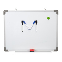Tableau blanc effaçable à sec de qualité supérieure pour salle de classe et bureau, surface d'écriture double face durable, facile à nettoyer, tableau portable idéal pour le travail