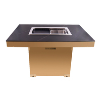 Table de Hot Pot et Barbecue sans fumée AOBL pour usage commercial