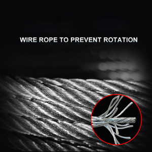 Treuil manuel à frein automatique à friction en acier noir de 2600 lb pour usage marin - Product Image 4