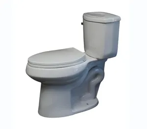 Hot Selling Ceramic S-trap Siphon Flushing Seat Cover 2 Piece Toilet For Bathroom