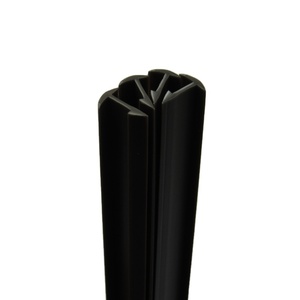 Venta caliente Flexible PVC T Perfil Black Rabble Producto con extrusión de plástico Modling para servicios de corte - Product Image 6